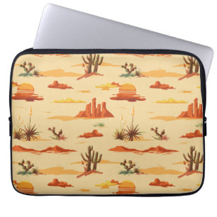 Desert Landscape Arizona Pattern Laptop Sleeve