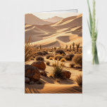Desert landscape at sunset foil greeting card<br><div class="desc">Desert landscape at sunset At MotherEagle Inspires, we blend the soul-stirring power of poetry with beautifully crafted everyday items to create gifts that inspire, comfort, and elevate your space. Each product—from mugs and apparel to home décor and stationery—features original poems designed to resonate with your heart and spark joy in your...</div>