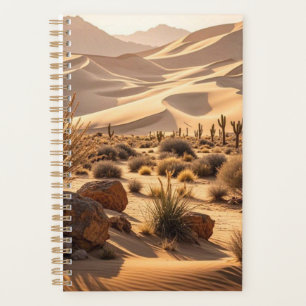 Desert landscape at sunset planner