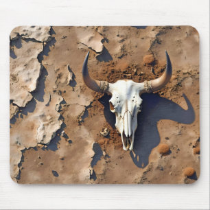 Desert Landscape Heat Nature Dryness Skull Voyage Mouse Mat
