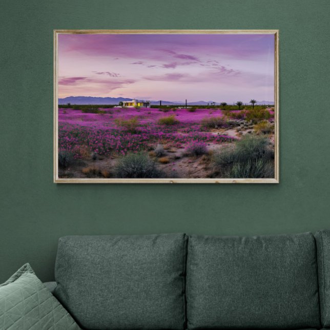 Desert Landscape in Bloom AI Art | Photorealistic  Poster (Creator Uploaded)