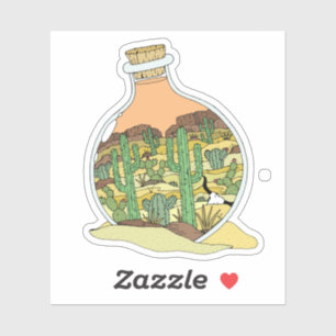 Desert Landscape Laptop Sticker 