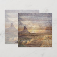 Desert Landscape Monument Valley And Cloudy Sky