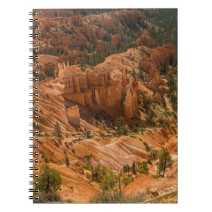Desert landscape of Bryce Canyon National Park wit Notebook