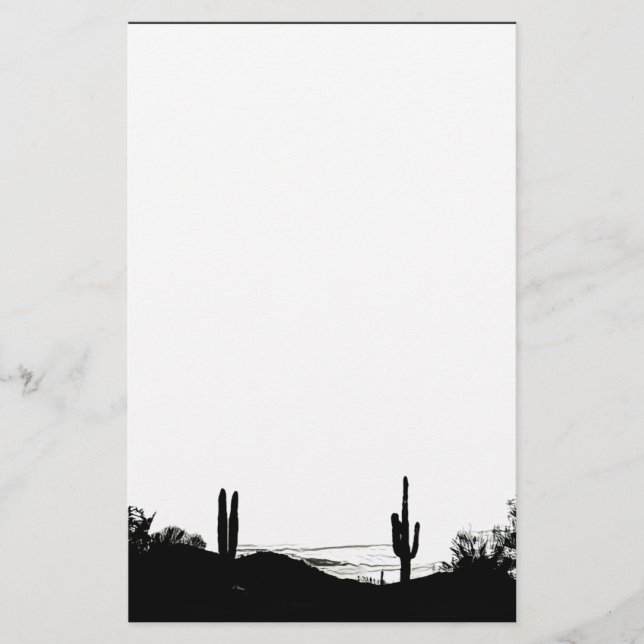 Desert Landscape Stationery (Front)