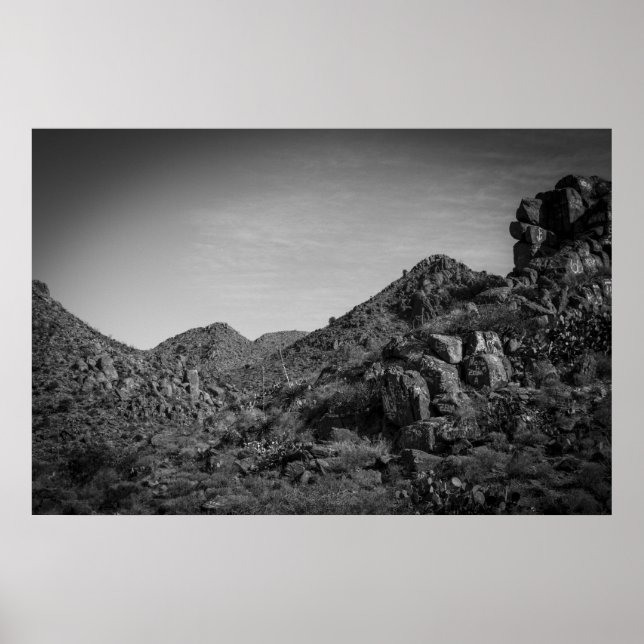 desert landscape with graffiti poster (Front)