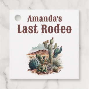Desert Last Rodeo Scottsdale Bachelorette Weekend Favour Tags