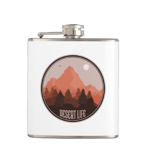 Desert Life Hip Flask
