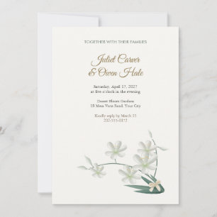 Desert Lily Wedding Invitation