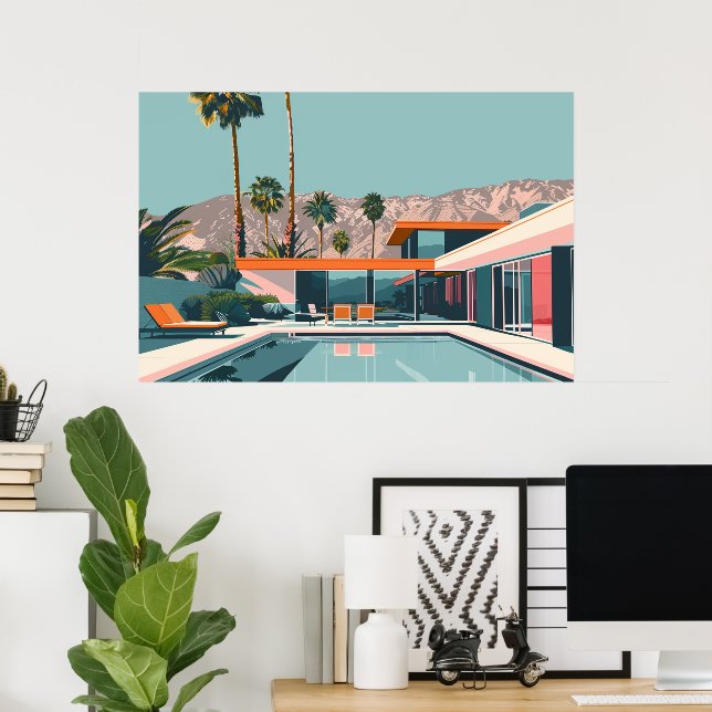 DESERT LIVING #10 POSTER (Home Office)