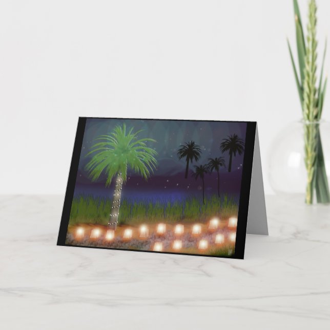 desert luminaria holiday card (Front)