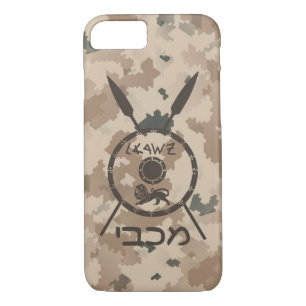 Desert Maccabee Shield And Spears iPhone 8/7 Case