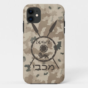 Desert Maccabee Shield And Spears iPhone 11 Case