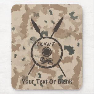 Desert Maccabee Shield And Spears Mouse Mat