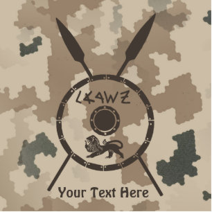 Desert Maccabee Shield And Spears Photo Sculpture Magnet