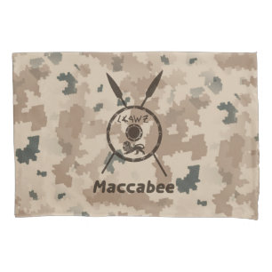 Desert Maccabee Shield And Spears Pillowcase