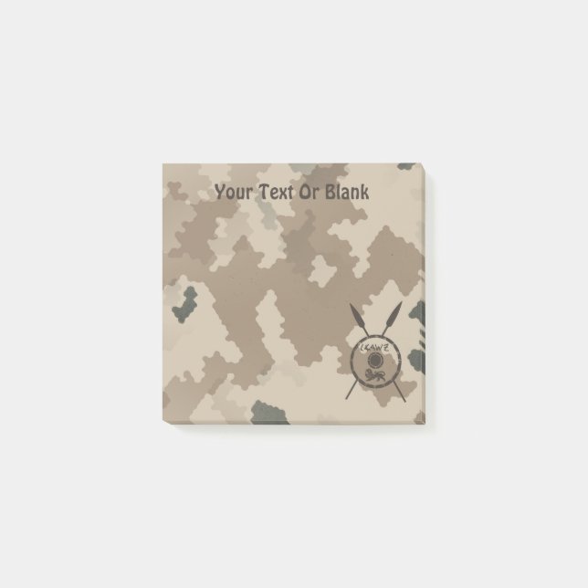 Desert Maccabee Shield And Spears Post-it Notes (Front)