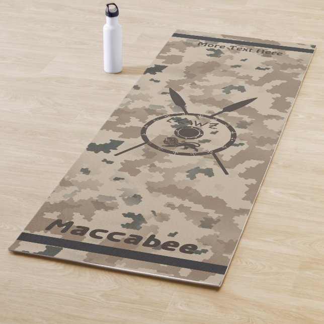 Desert Maccabee Shield And Spears Yoga Mat (In Situ)