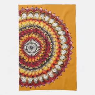 Desert Medallion - Abstract  Tea Towel