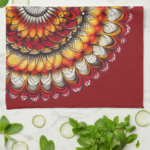 Desert Medallion - Abstract  Tea Towel