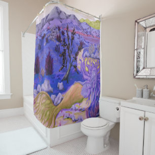Desert Mermaid Shower Curtain