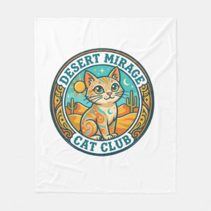 Desert Mirage Cat Cat Mum Gift Idea - Desert Mirag Fleece Blanket