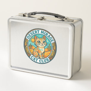 Desert Mirage Cat Cat Mum Gift Idea - Desert Mirag Metal Lunch Box