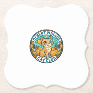 Desert Mirage Cat Cat Mum Gift Idea - Desert Mirag Paper Coaster