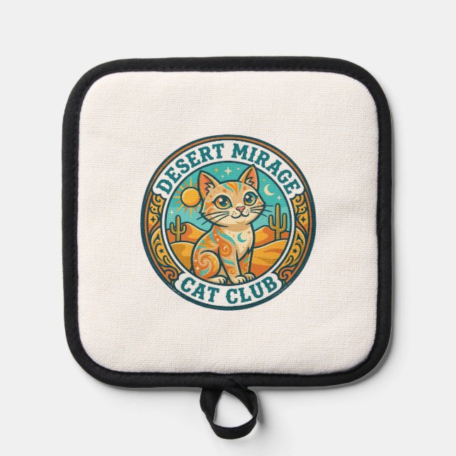 Desert Mirage Cat Cat Mum Gift Idea - Desert Mirag Pot Holder (Front)