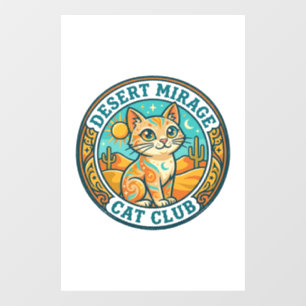 Desert Mirage Cat Cat Mum Gift Idea - Desert Mirag Window Cling