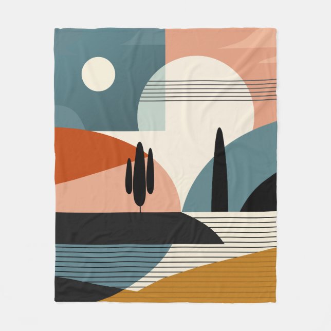 Desert Mirage Fleece Blanket (Front)