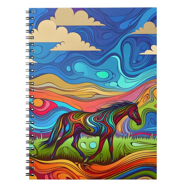 Desert Mirage Horse Notebook (Front)