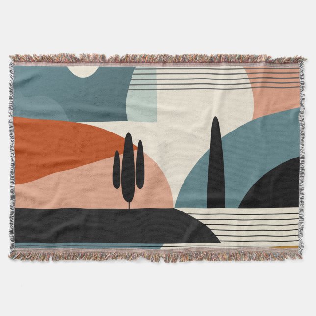 Desert Mirage Throw Blanket (Front)