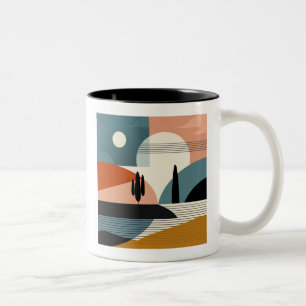 Desert Mirage Two-Tone Coffee Mug