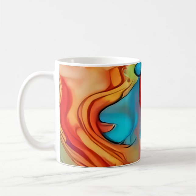 Desert Mirage Waves Coffee Mug (Left)