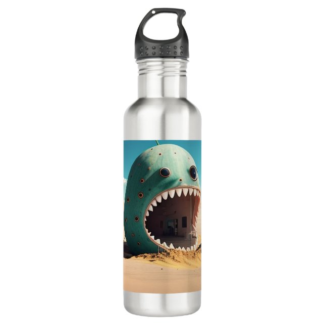 Desert monster house 710 ml water bottle (Front)