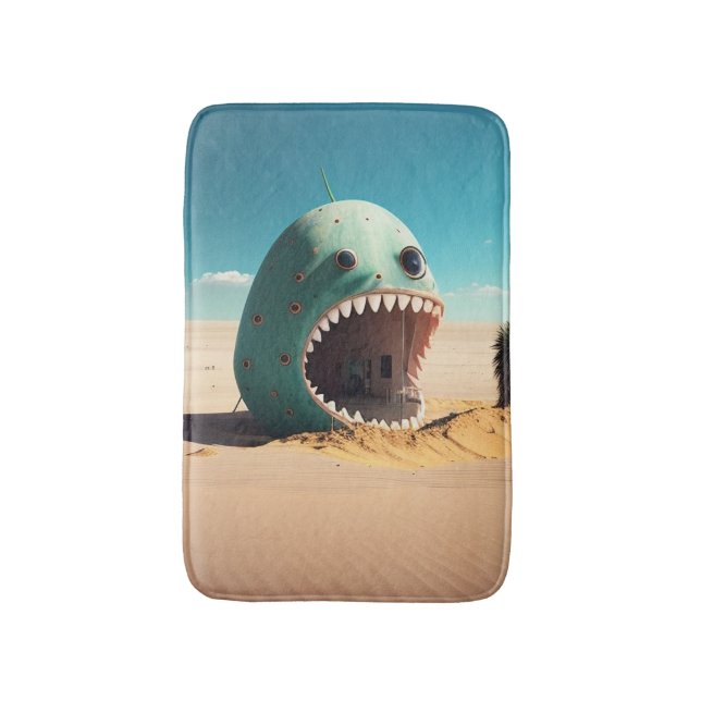 Desert monster house bath mat (Front Vertical)