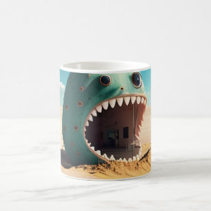Desert monster house coffee mug