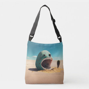 Desert monster house crossbody bag