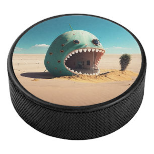 Desert monster house hockey puck