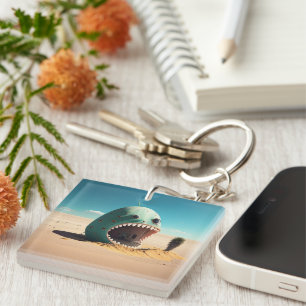 Desert monster house key ring