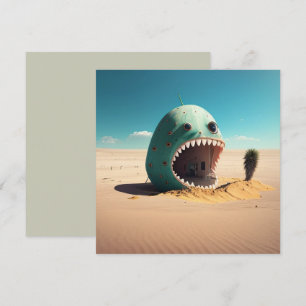 Desert monster house save the date