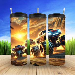 Desert Monster Truck Racing Adventure Thermal Tumbler