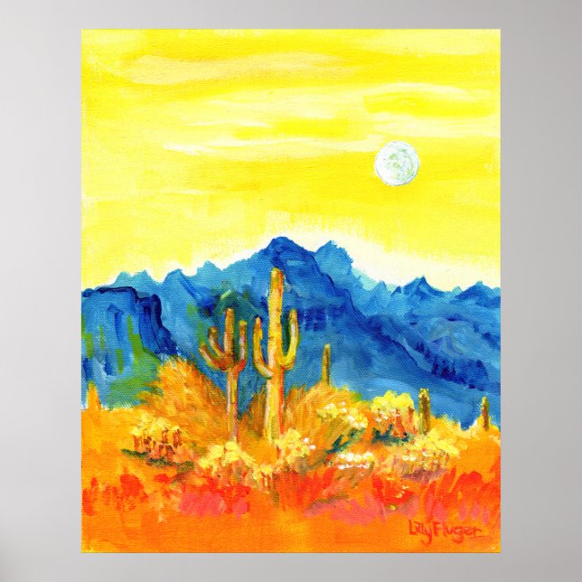 Desert Moonrise Poster (Front)