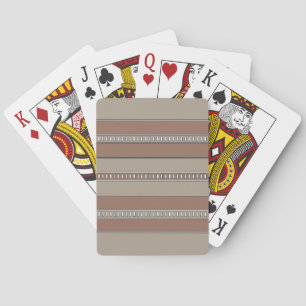 Desert Mosaic Stripes Playing Cards