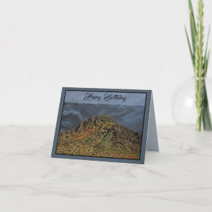 Desert Mountain Southwest Folded Greeting Card