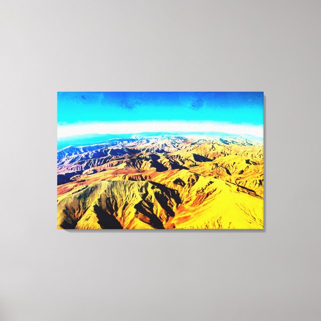 Desert mountains and sky horizon  canvas print (Front)