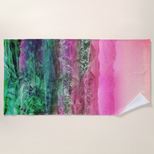 Desert Mountains Beach Towel (Front)