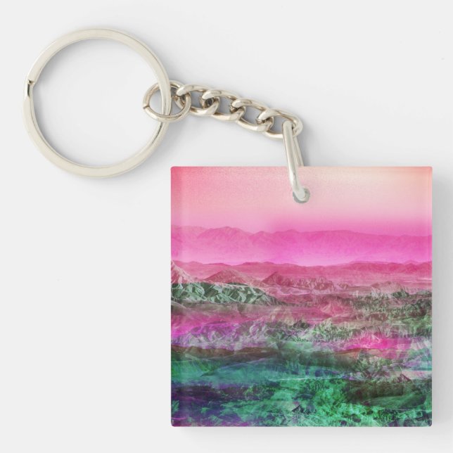 Desert Mountains Key Ring (Front)