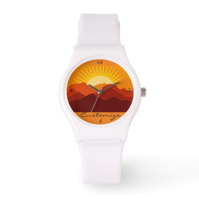 Desert Mountains Sunset Thunder_Cove Watch (Front)